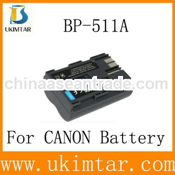 Camcorder battery for canon BP-511A BP-511 BP-508 BP-512 BP-514 with high quality factory supply