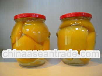 Canned Yellow Peach Halves in Light Syrup