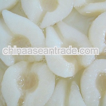 Canned bartlett pear halves in LS