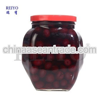 Canned dark cherries red in syrup 2500ml jars in China without stem 2013