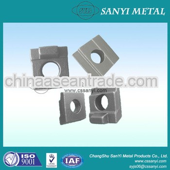 Carbon steel guide rail clamp crane rail clips railway fasten tools iron casting rail clamp