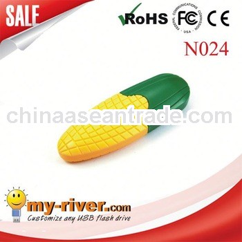 Cartoon 64gb hot selling cheap promotion gift corn usb disk USB Flash Drive food usb
