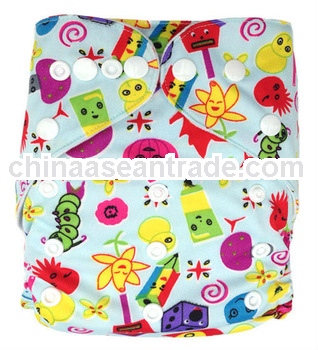 Cartoon Carpenterworm & Onion Printed Baby Cloth Diapers Wholesale In China Nappies Baby