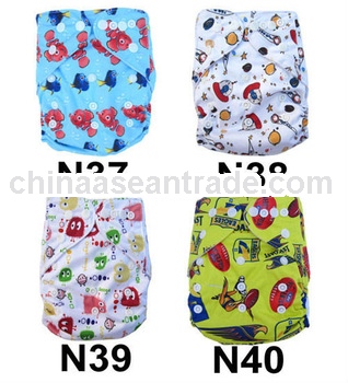 Cartoon Printed AnAnBaby Cloth Diapers Breathable One Size Fit All Baby Cloth Nappies