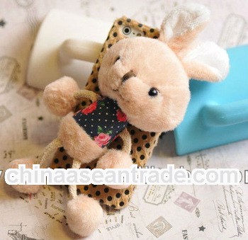 Case For Iphone5 With Animal Curve Design With Fur