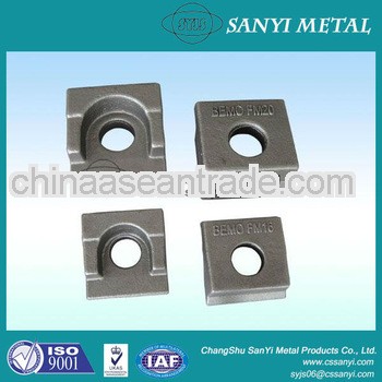 Cast iron rail clamps railway fastener drop forged rail clamp and clip