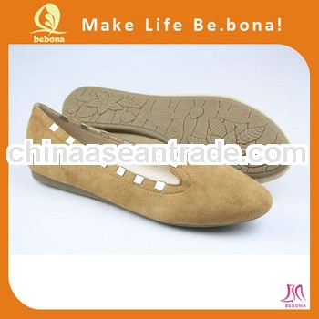 Casual Rivet Camel Flat Women Dress Shoe