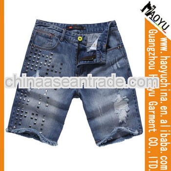 Casual Style Cool Faded 100% Cotton Men's Jeans Shorts mens summer short sets (HYMS80)