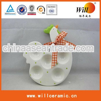 Ceramic Egg Plate Easter Design