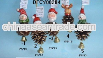 Ceramic hanging decoration christmas with snowman