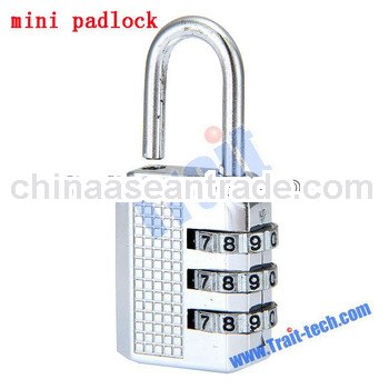 Cheap CR-11E Silver 3 Digit Resettable Combination Mini Padlock