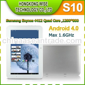 Cheap OEM Hyundai T10 10-Inch Phone call tablet IPS Screen Android 4.0 Tablet PC Exynos 4412 Quad Co