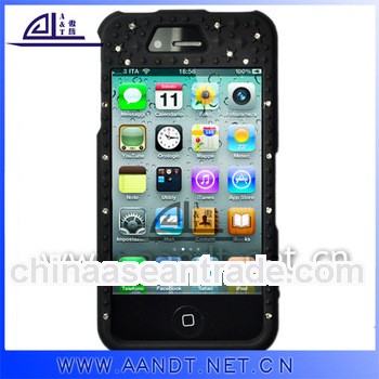 Cheap cover with diamond for iPhone 4