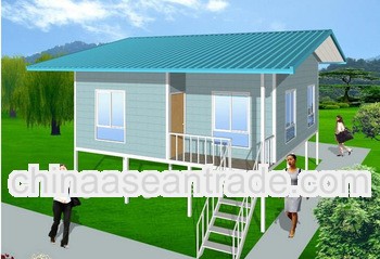 Cheap portable steel frame house design / cabin house for sale