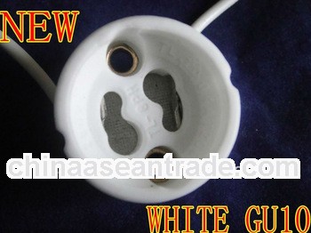 Cheapes!! White color electrical white porcelain lamp base GU10