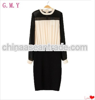Chiffon Korean style fashion pullover dress 2013 Autumn clothes