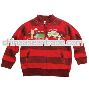 Child Zipped Sweatshirt for Boys A1979#RED in China Manufactory