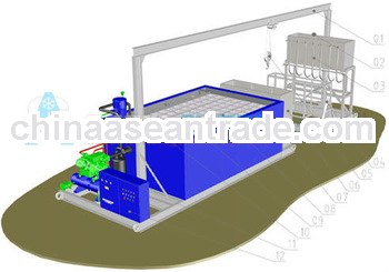 Brine Pool Refrigeration Block Ice Machine