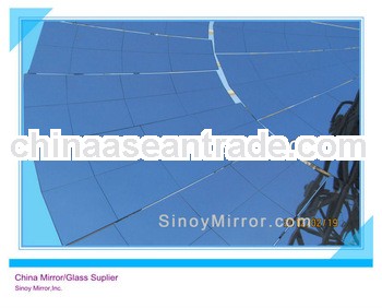 Supplier with Butterfly Style 1.1mm Solar Mirror of 2.7kg/SQM