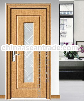  Wooden Door with glass (HB-054B)