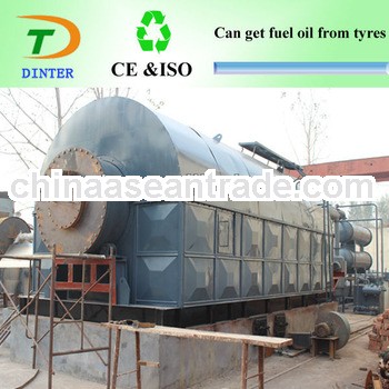 well known Dinter brand waste tyre recycling to fuel oil plant