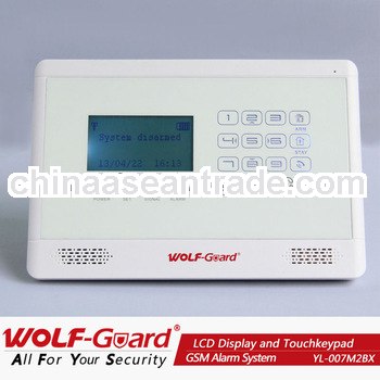 Chinese hot products!!home security alarm system with LCD display and Touch keypad/home security ala