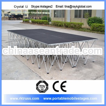 Christmas decoration folding stage.portable mobile stage for sale