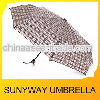Classic Plaid Small Umbrella Windproof