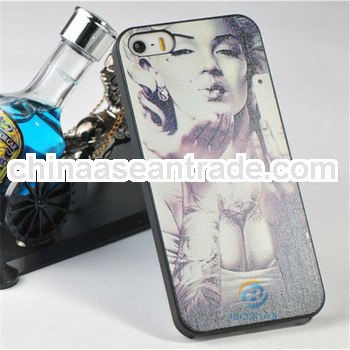 Classy hot cheap sexy girl wholesale plastic cell phone case for iphone 5 4