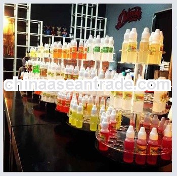 Clear Rotating e-liquid juice acrylic display stand