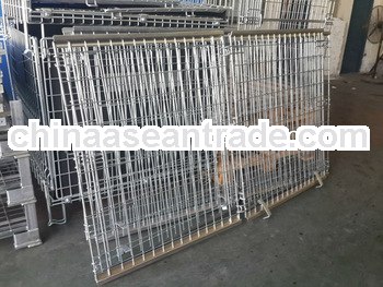 Collapsible pallet cage