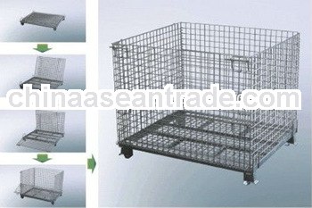 Collapsible wire cage