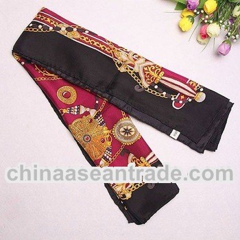 Colorful Latest girls silk square scarves