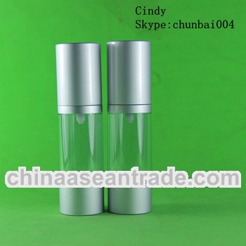 Colorful airless tube 10ml tube with silver pump