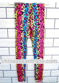 Colorful disco leopard sexy slim fit leggings