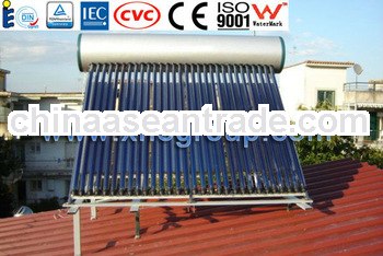 Compact indrect high pressure heat pipe solar water heater