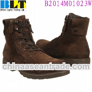 Contrast Stitching Accents Comfort Boots Shoes