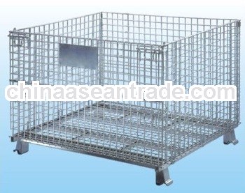 Convenient steel mesh folding storage cage