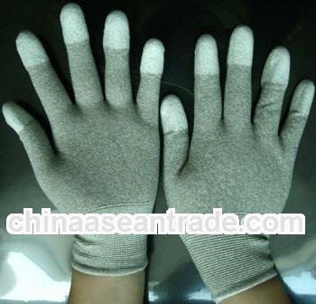 Copper fiber,PU coated gloves,Conductive nylon gloves