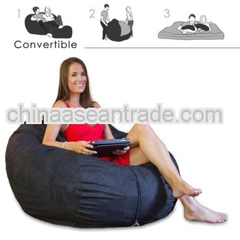 Corda Roy's Full Size Convertible Foam Bean Bag Bed in Micro Suede