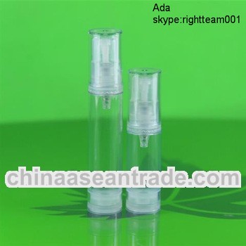 Cosmetic airless bottle 10ml Airless pump bottle with lotion pump