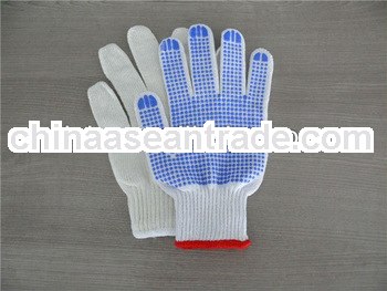 Cotton knitted polka dot glove