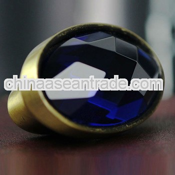 Crystal Blue Diamond Furniture Handle Pull