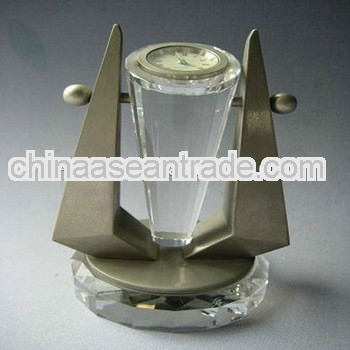Crystal Desk Clock With Unique Deisgn