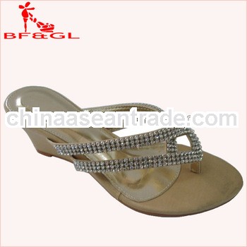 Crystal Ladies Wedge Flip Flop Sandals