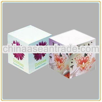 Custom Beautiful paper Note Cube as Gift