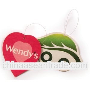 Custom Car Paper Air Freshener for promotion(ecofriendly)