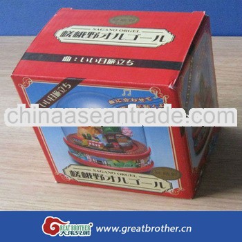 Custom Printed Kraft Paper Toy Box With Window