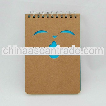 Custom Recycled Kraft Cover Spiral Bound Notebook