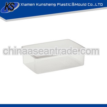 Custom design injection clear plastic box with lid